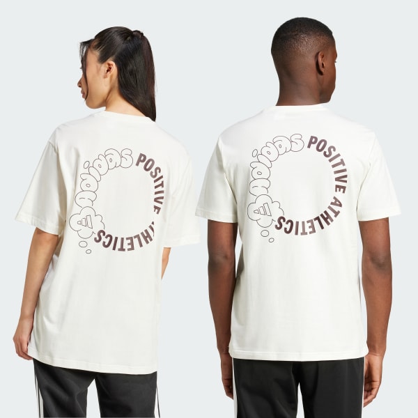 White Lounge Verbiage Circle Graphic Tee