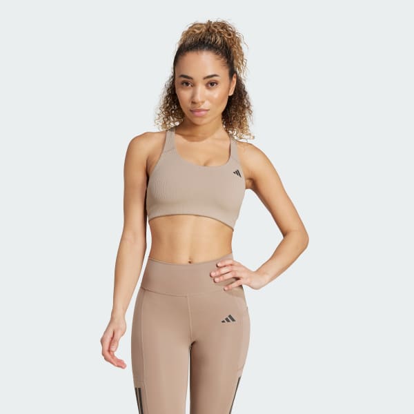 Marron Top Deportivo Powerimpact Rib Soporte Medio