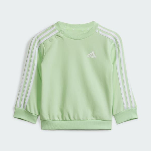 adidas Essentials 3-Stripes Jogger Set Kids - Green | adidas UK