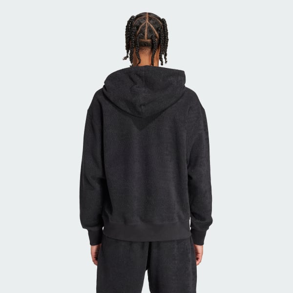 Black Elevated ALL SZN Terry Loop Hoodie