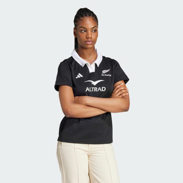 Czerń Koszulka All Blacks Rugby AEROREADY Short Sleeve