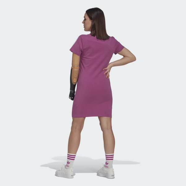 Purple Adicolor Classics Tee Dress
