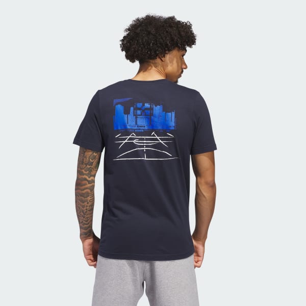 Azul Polera Codes Photoreal Estampada