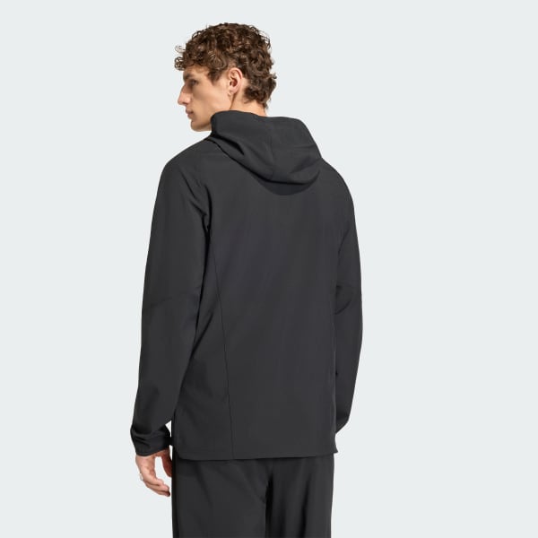 Nero Giacca a vento Giamaica x Bob Marley Tiro Travel con zip integrale