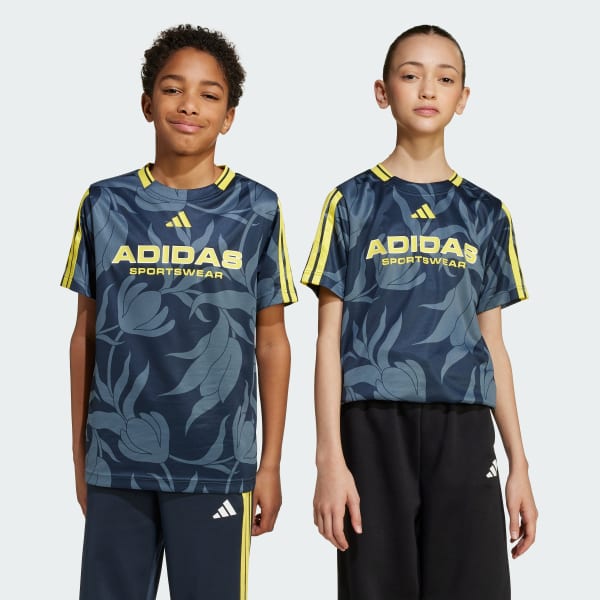 สีเขียว เสื้อยืดพิมพ์ลายทั้งตัว House of Tiro สำหรับเด็ก