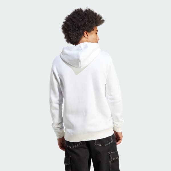 Blanco Polera con Capucha Trifolio Essentials