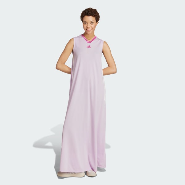 Violet Robe longue 3 bandes Soft Mesh Tiro Cut