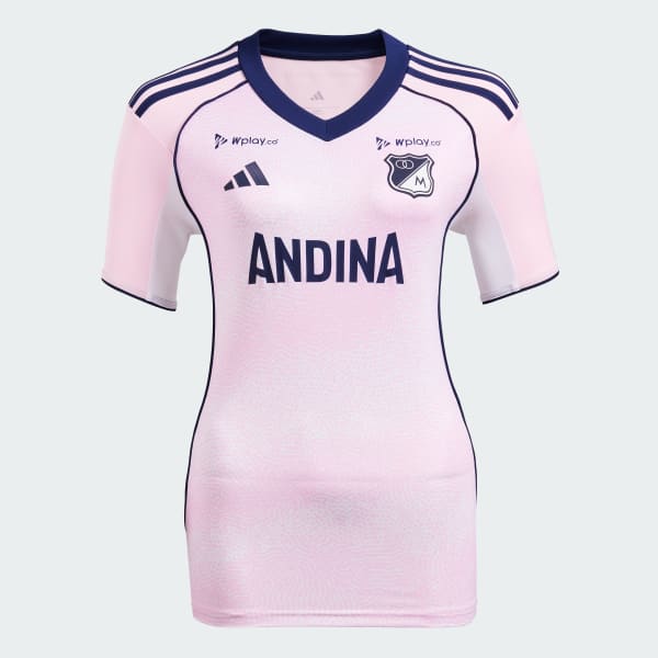 Rosa Camiseta Tercera Millonarios FC 2025 Mujer