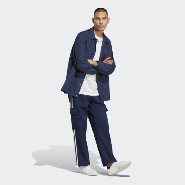 adidas Men's Lifestyle Adicolor Classics 3-Stripes Cargo Pants - Blue ...