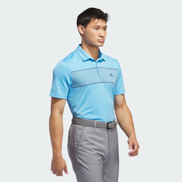 Blue Chest Stripe Polo Shirt