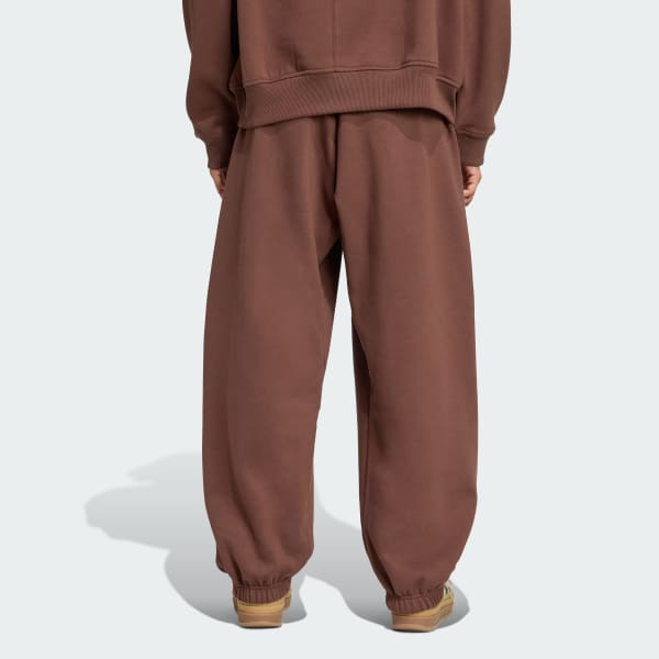 Marrom Calça Jogger Tamanho Oversized Linear Essentials