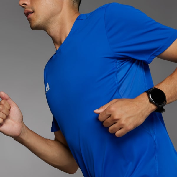 Azul Remera de Running Adizero Essentials
