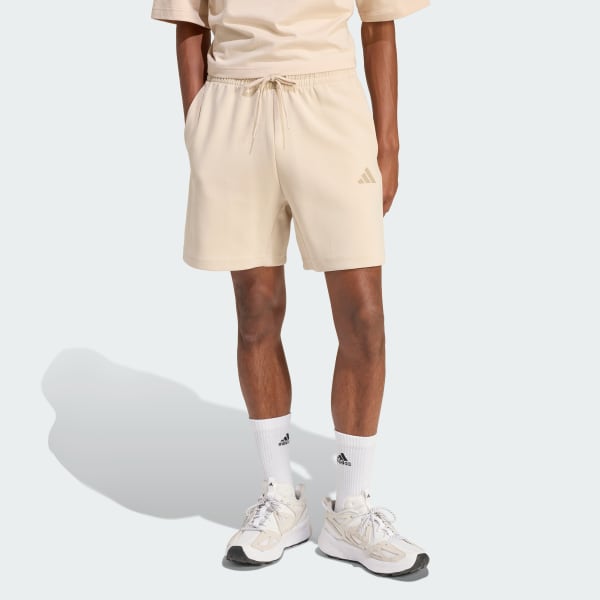 Beige Future Icons Small Logo Shorts