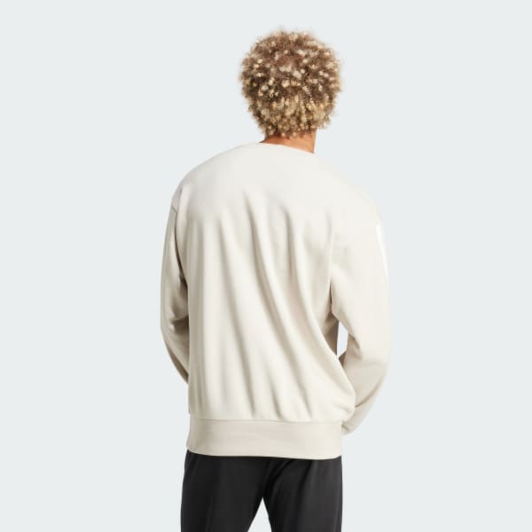 Beige Felpa Essentials 3-Stripes French Terry