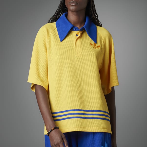 adidas Playera Polo Adicolor Heritage Now Knit Amarillo adidas Mexico