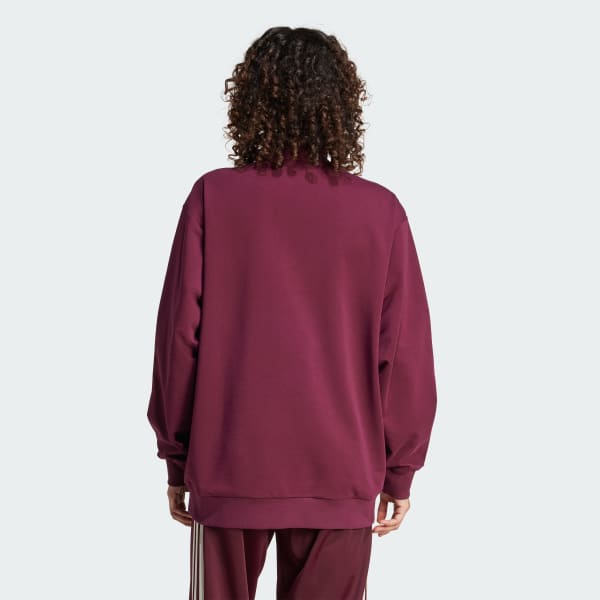 Burgundy Colorblock Track Top