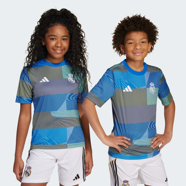 Blue Real Madrid 25/26 Pre-Match Jersey Kids