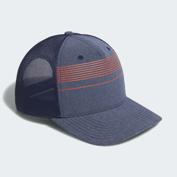 adidas stripe trucker hat