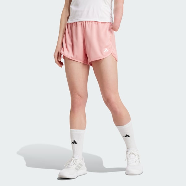 Rosa Shorts Pacer Essentials Tejidos Corte Alto