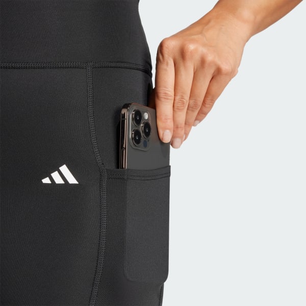 adidas Optimé Stash 7/8 Leggings - Black | Free Shipping with