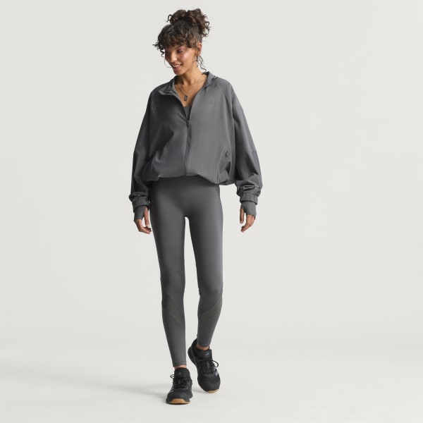 adidas Hyperglam Oversized Windbreaker - Grey | adidas Singapore