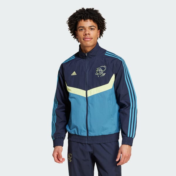 Azul Casaco Seasonal do Ajax Amsterdam