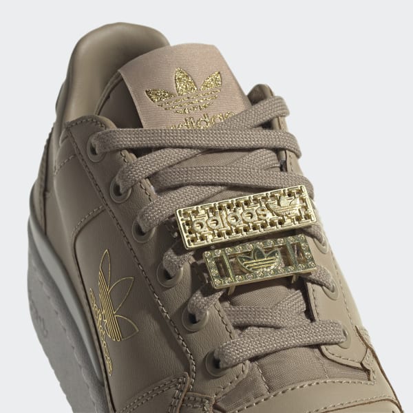 tênis flatform adidas originals forum bold w bege