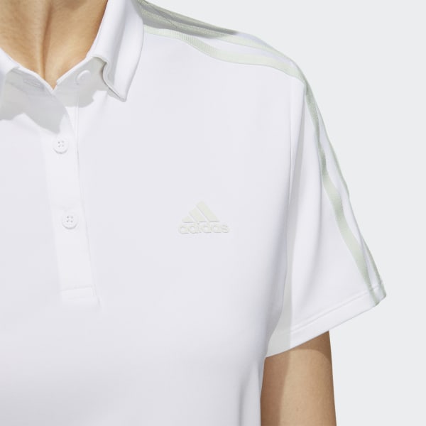 White AEROREADY 3-Stripes Polo Shirt ZF418