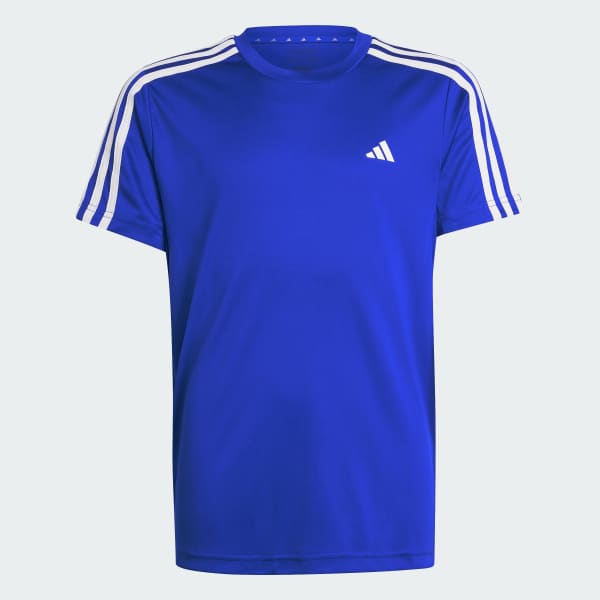 Azul Camiseta Train Essentials AEROREADY 3 Rayas Ajuste Clásico