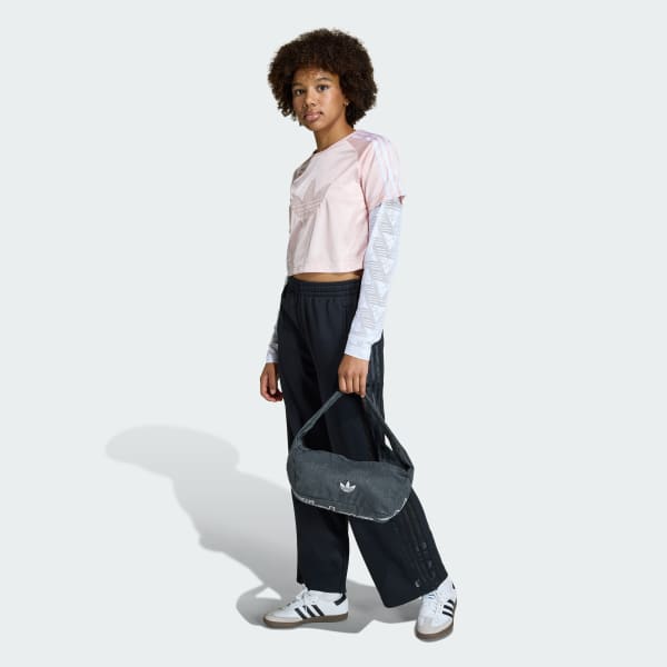 Schwarz WEITE SPITZENHOSE