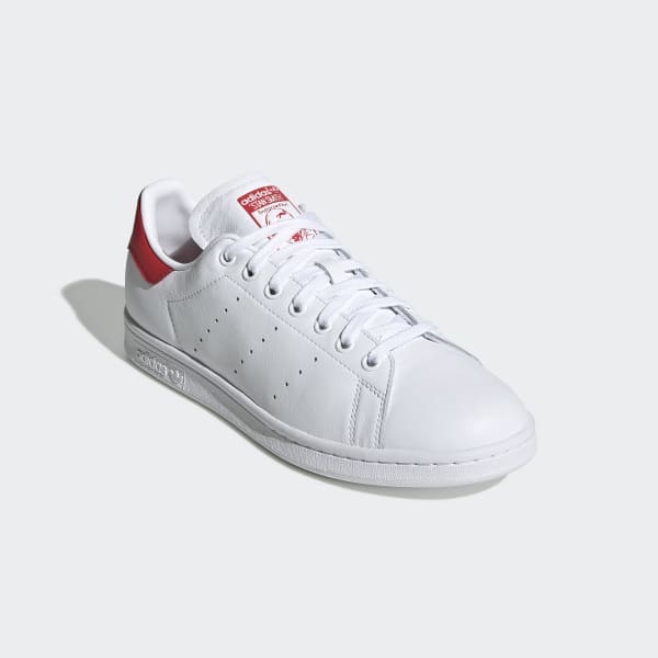 Stan Smith Cloud White and Lush Red 