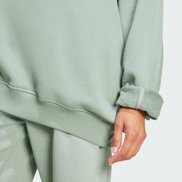 adidas Essentials Oversized French Terry Sweatshirt - Green
