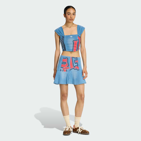 Azul TOP adidas ORIGINALS GFX COURSAGE