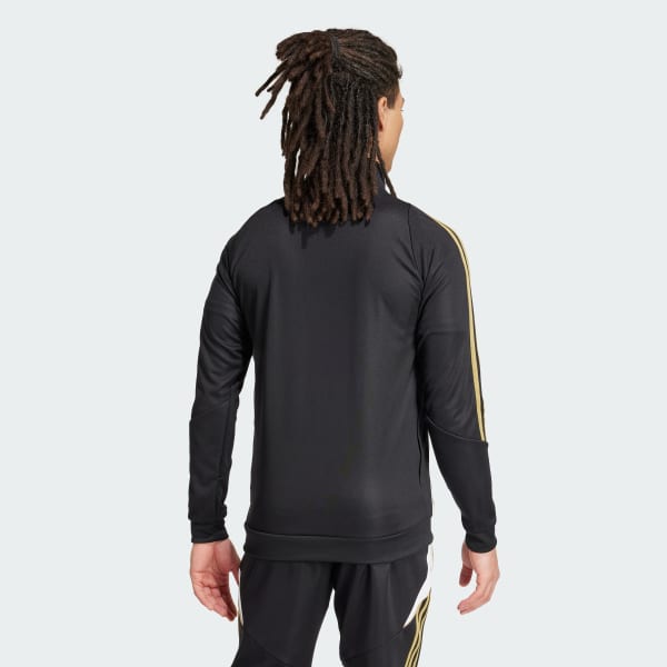 Adidas black and gold jacket mens hotsell