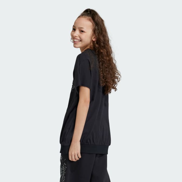 cerná Girls Glam T-Shirt (Gender Neutral)