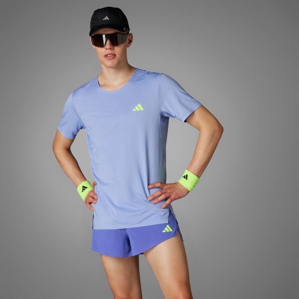 Azul Remera Adizero Running
