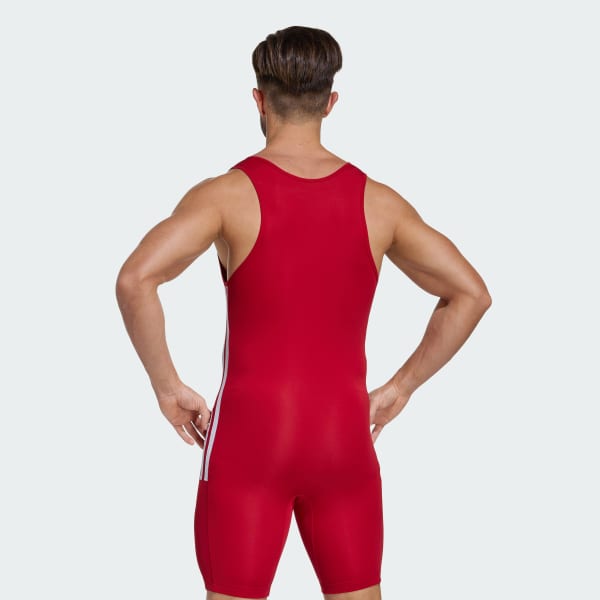 Rojo Maillot de halterofilia Powerlift