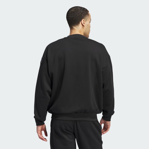adidas Anthony Edwards 1 Foundation Crew Sweatshirt - Black