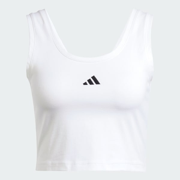 Blanc Débardeur Essentials petit logo coton Lifestyle