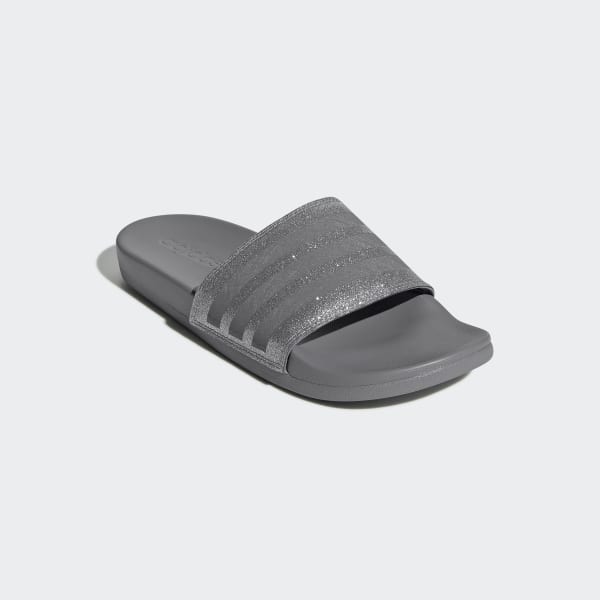 adilette comfort slides grey three
