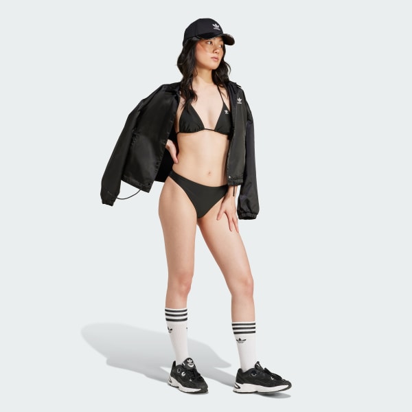 Black Adicolor Bikini Top