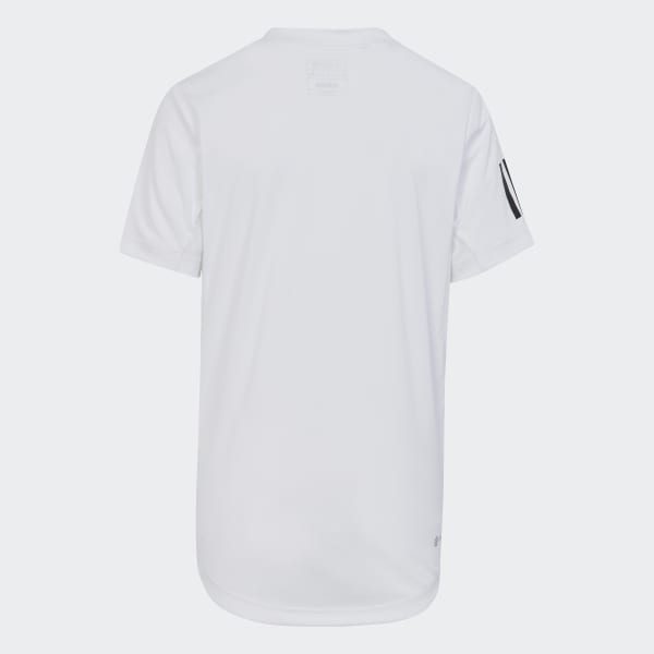 Bianco T-shirt da tennis Club 3-Stripes