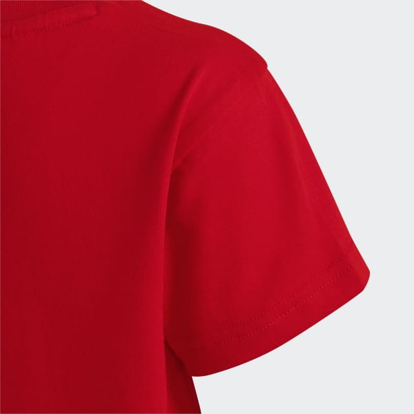 Czerwony Adicolor Trefoil Tee