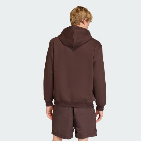 Brown Trefoil Essentials Loose Hoodie