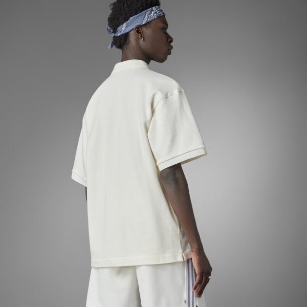 White Blue Version Tie-Break Polo Shirt QE063