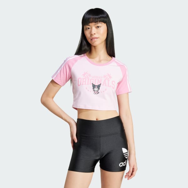 Rosado Polo adidas Originals x Hello Kitty Kuromi Estampado para Bebé