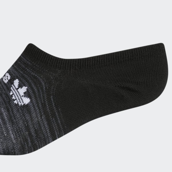 Black Superlite Gradient Super-No-Show Socks 6 Pairs HJQ07A