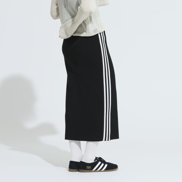 アディダス アディカラー ニット スリーストライプス スカート