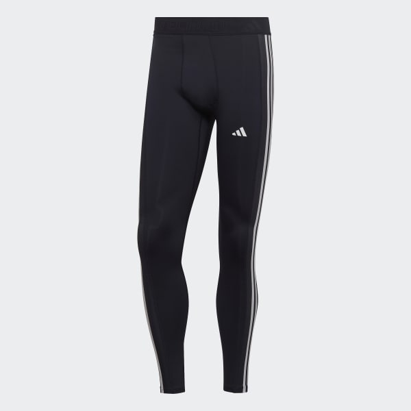 Niebieski Techfit 3-Stripes Training Long Tights WH775