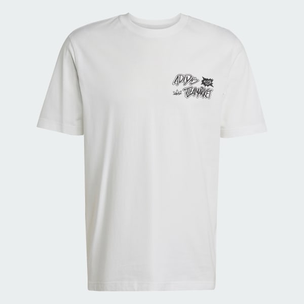 adidas Trefoil Series Loose Tee - White | Free Shipping with